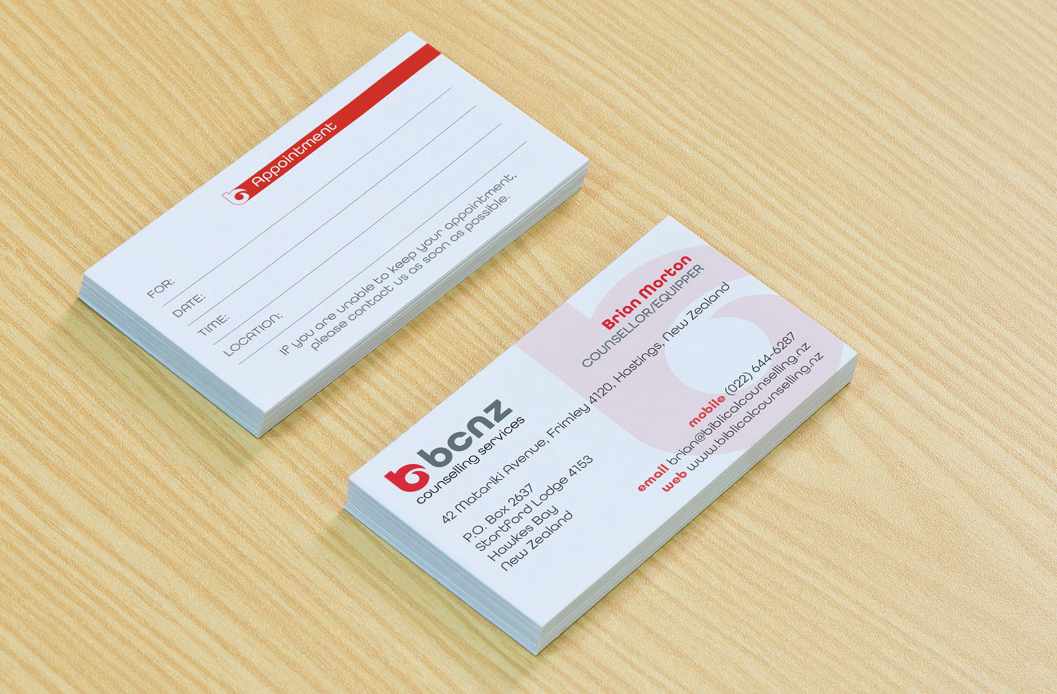 Business card: BCNZ